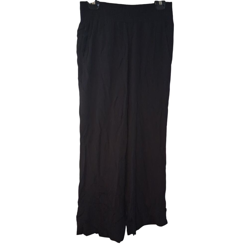 Cabi Cafe Lounger pants womens Small black wide leg pull on 5681